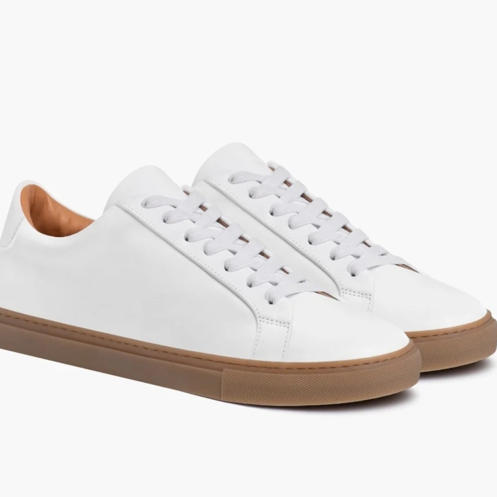 Thursday Boots Premier Legacy White Men's Leather Sneakers with Gum Sole 11D